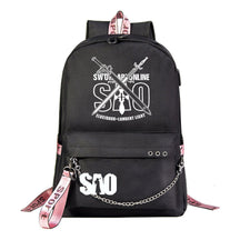 Sword God Domain Printed Usb Youth Student Backpack For Men And Women's Leisure Travel Backpack