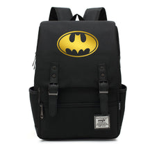 Golden Hero Batman Printed Youth Student School Bag Casual Belt Buckle Classic Backpack