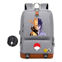 Naruto Printed Usb Student Backpack For Leisure Travel Backpack