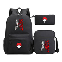 Anime Naruto Starry Sky Youth School Bag Three Piece Set For Men And Women Backpack Set