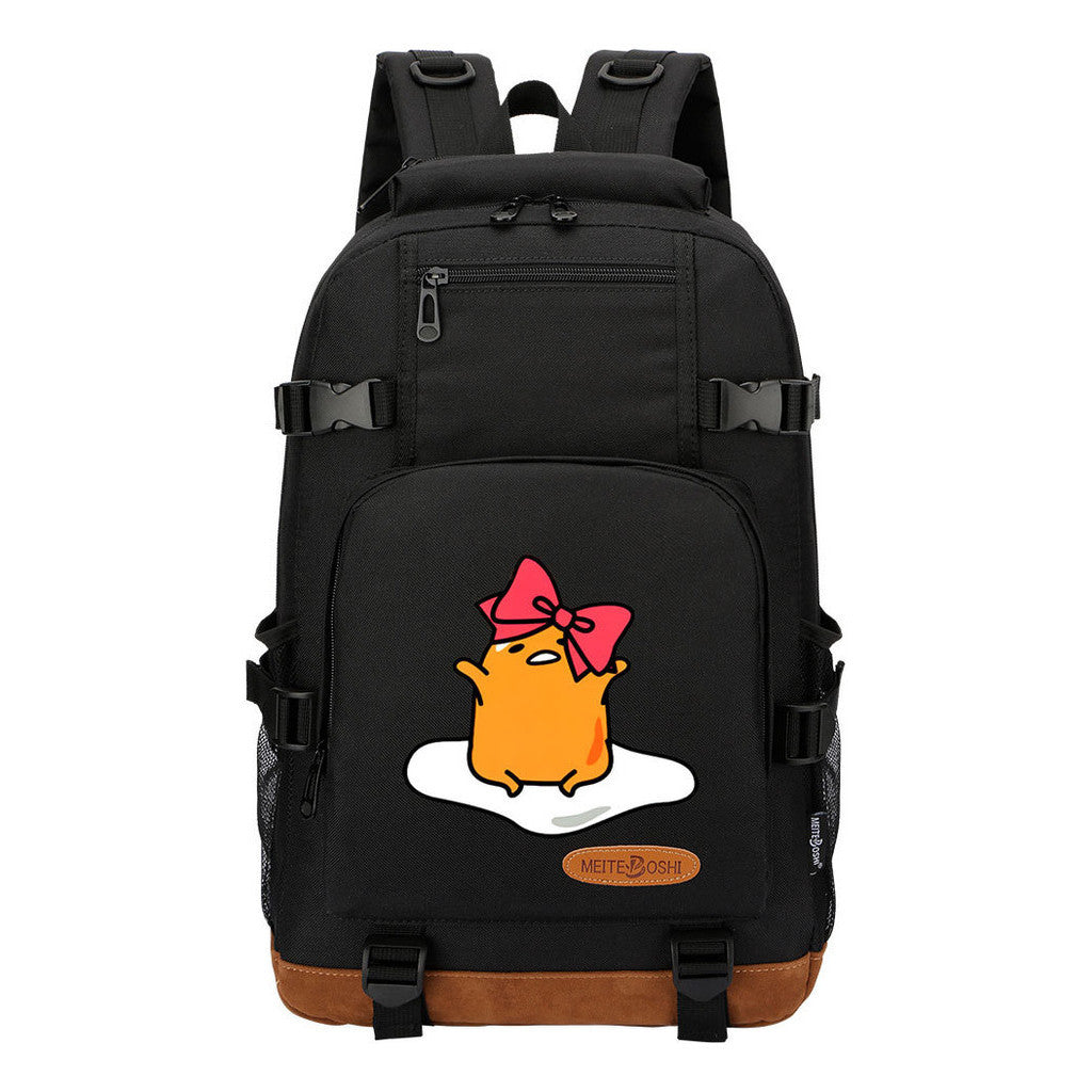 Lazy Teenage Student Backpack, Boys And Girls Backpack
