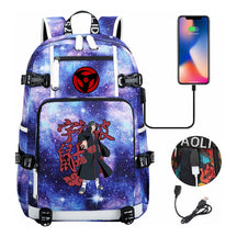 Naruto Usb Youth Student Backpack For Men And Women Leisure Travel Backpack