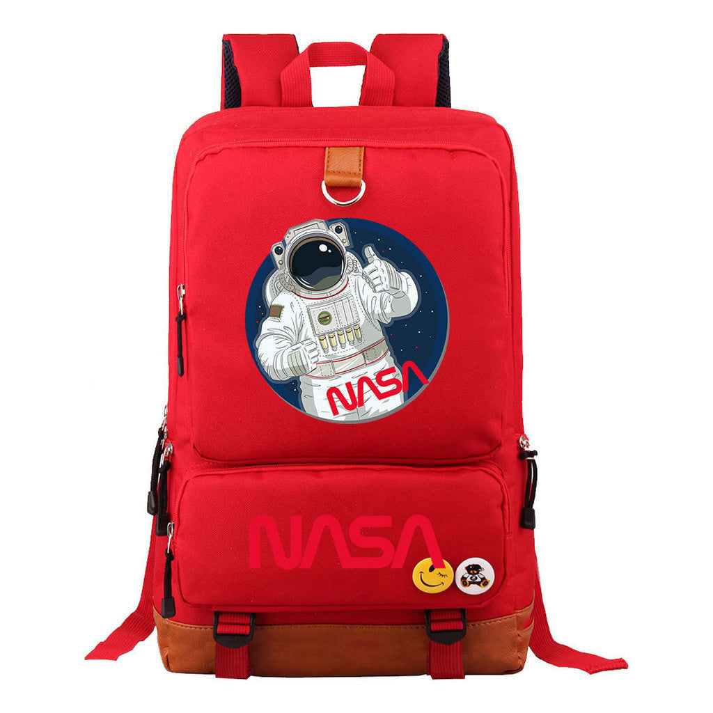 Nasa Fashion Printed Youth Student School Bag Large Capacity Travel Bag Men's And Women's Backpack