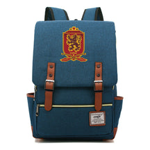School Of Witchcraft And Wizardry Printed Youth Student Backpack For Men And Women, Casual Belt Buckle, Classic Backpack