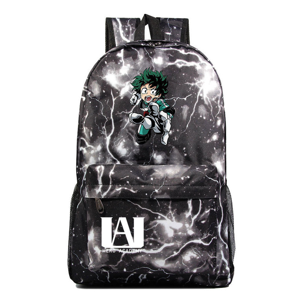 Cartoon Fashion Anime My Hero Academy Printed Youth Student Backpack Men's And Women's Leisure Backpack