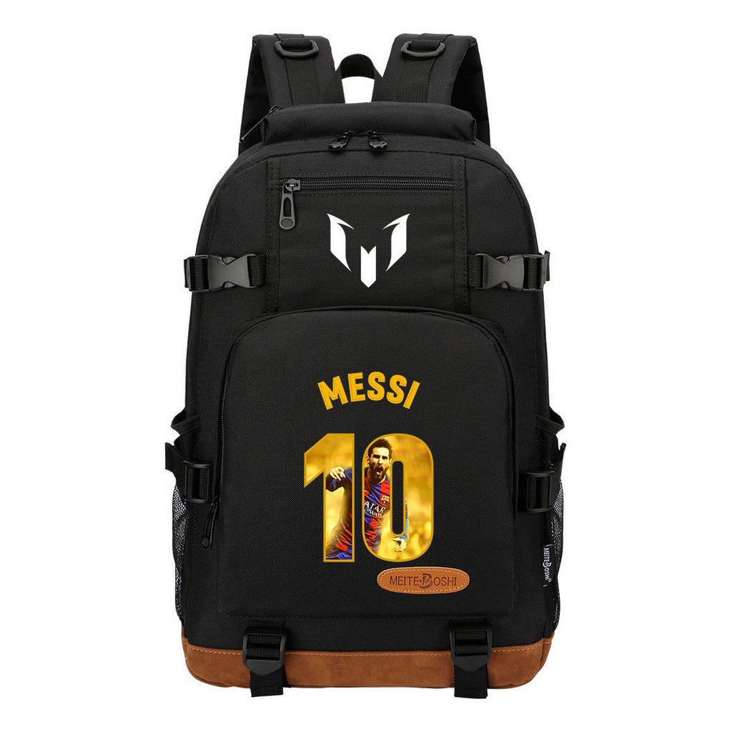 Sports Football Star Printed Youth Student Backpack Backpack