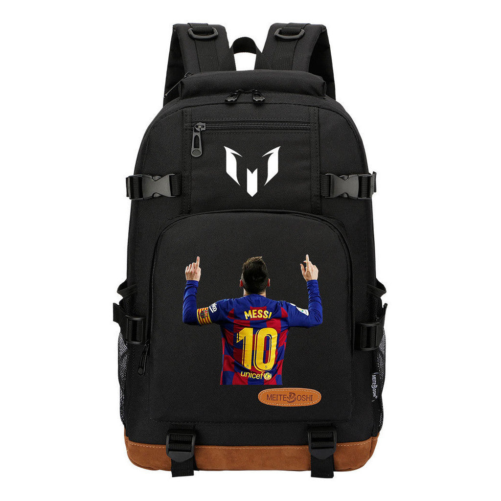 Sports Football Star Printed Youth Student Backpack Backpack