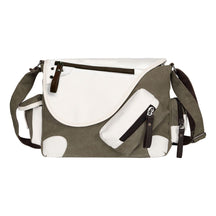 Printed Teenage Student Backpack, Canvas Shoulder Bag, Casual Diagonal Backpack