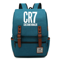 Football Star Cristiano Ronaldo Printed Backpack For Men And Women With Casual Belt Buckle Classic Backpack