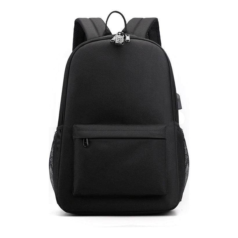 Usb Password Lock Youth Student Backpack Three Piece Set For Men And Women's Backpack Set