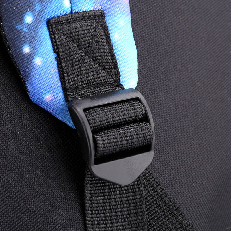 Starry Sky Youth Student School Bag Three Piece Set For Men And Women Backpack Set