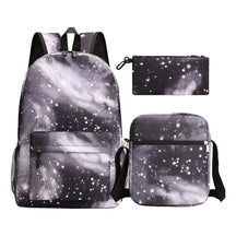 Starry Sky Youth Student School Bag Three Piece Set For Men And Women Backpack Set