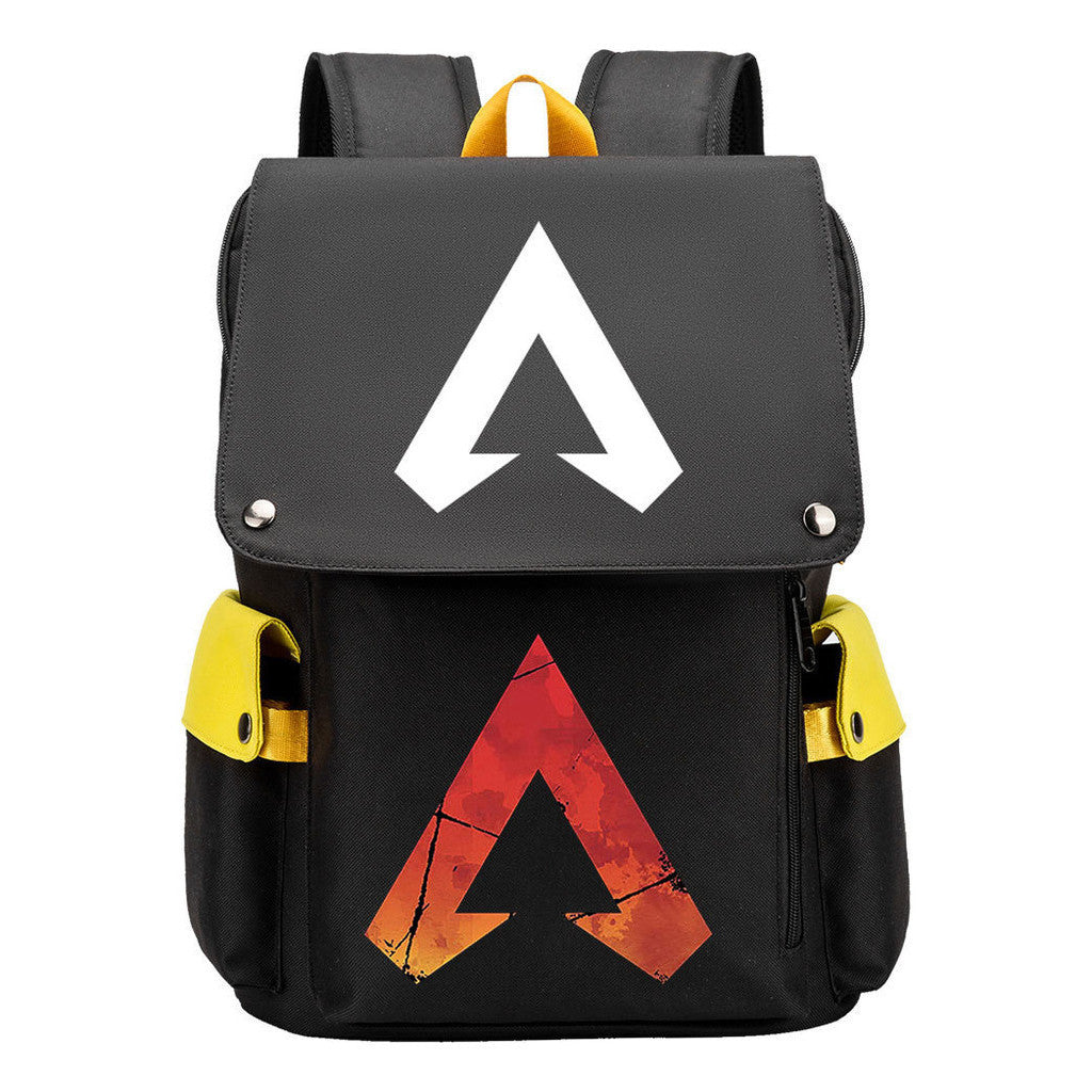 Apex Hero Print Usb Charging Head Youth School Bag Casual Backpack