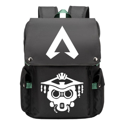 Apex Hero Print Usb Charging Cap Head Style Student School Bag Casual Backpack