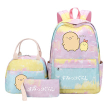 Corner Biology Student School Bag Lunch Bag Three Piece Set Backpack Set