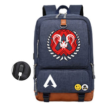 Apex Hero Print Usb Student Backpack Casual Backpack