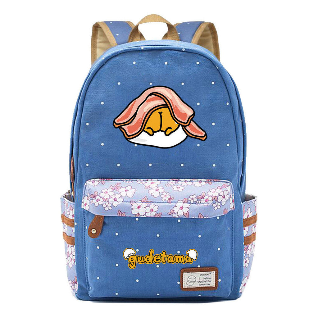 Cartoon Day Marvel Egg Yolk Student School Bag Leisure Backpack