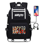 Naruto Usb Youth Student School Bag Men's And Women's Backpack Leisure Travel Bag