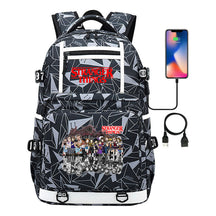 Printed Usb Youth Student Backpack For Men And Women's Leisure Travel Backpack