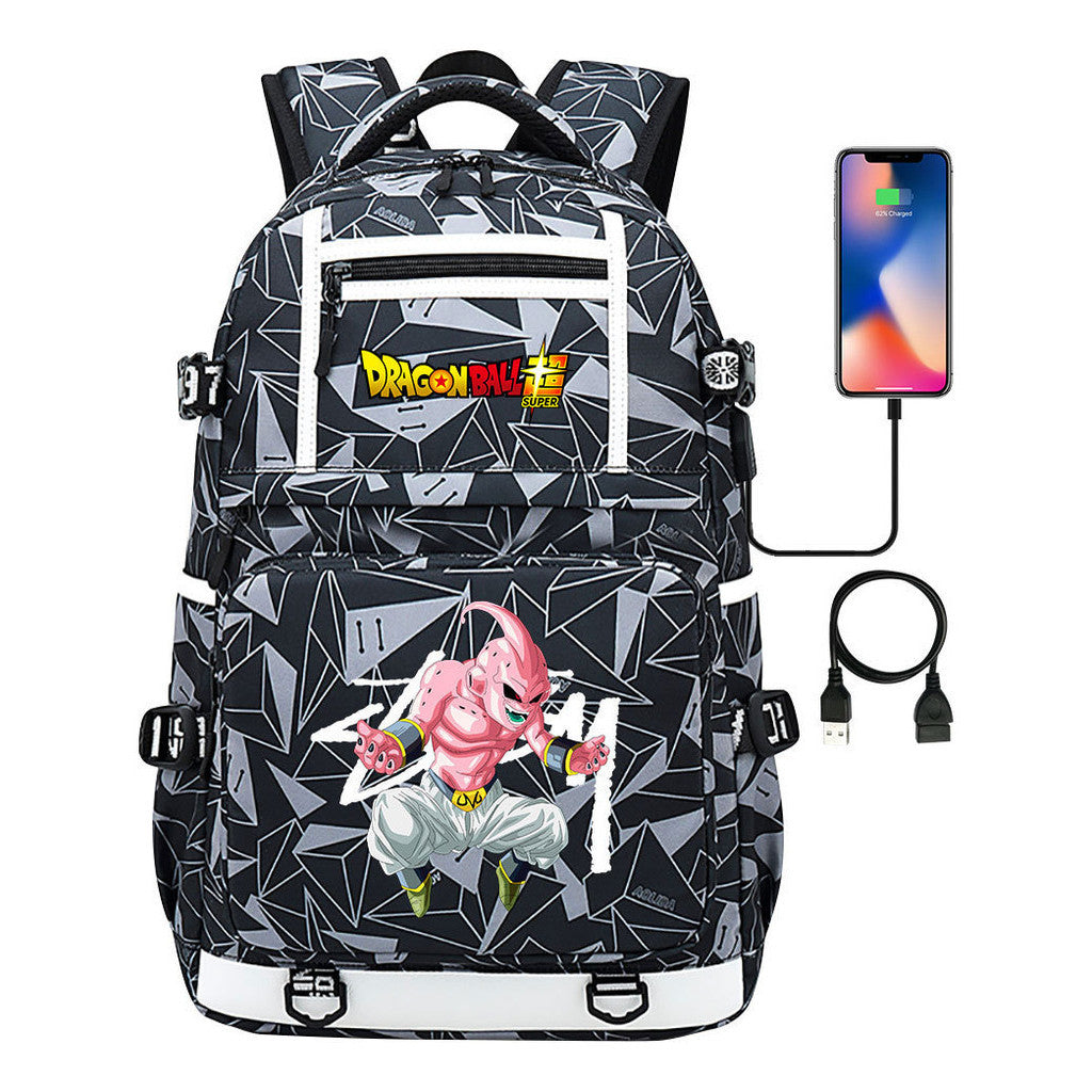 Seven Dragon Ball Usb Youth Student School Bag Men's And Women's Backpack Leisure Travel Bag