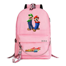 Super Mario Printed Teenage Student Backpack For Men And Women With Casual Woven Straps Backpack