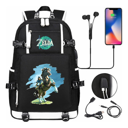 Printed Teenage Student Backpack For Men And Women's Travel Backpacks