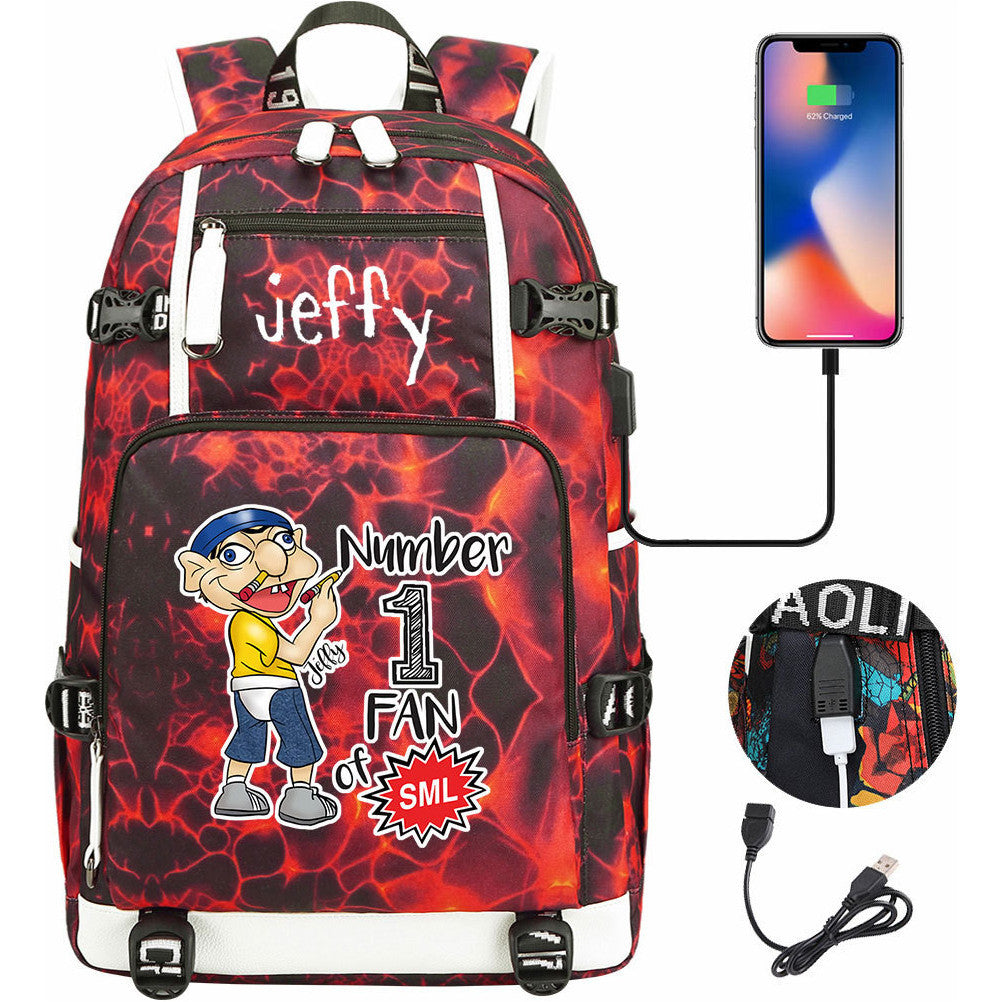 Printed Youth Student Backpack, Backpack, Leisure Travel Backpack