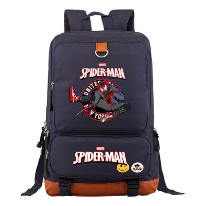 Superhero Printed Student Backpack, Travel Bag, Men's And Women's Backpack