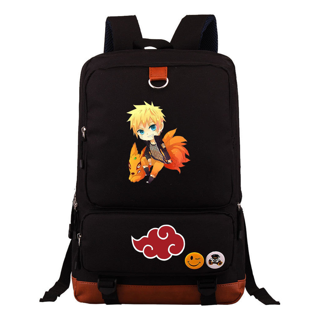 Cartoon Day Marvel Naruto Uchibo Youth Student School Bag Large Capacity Travel Bag Men's And Women's Backpack