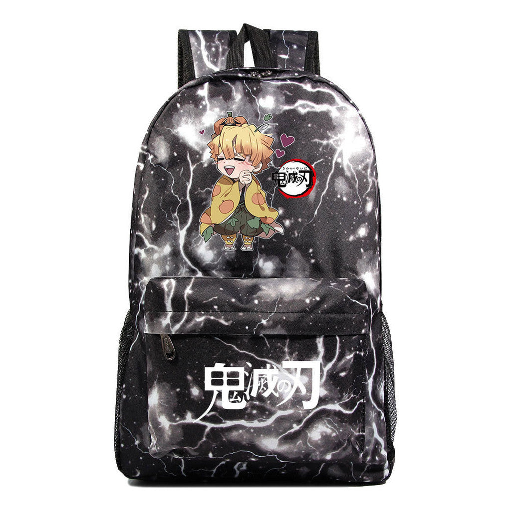 Comic Cartoon Fashion Printed Youth Student Backpack For Men And Women's Leisure Backpack