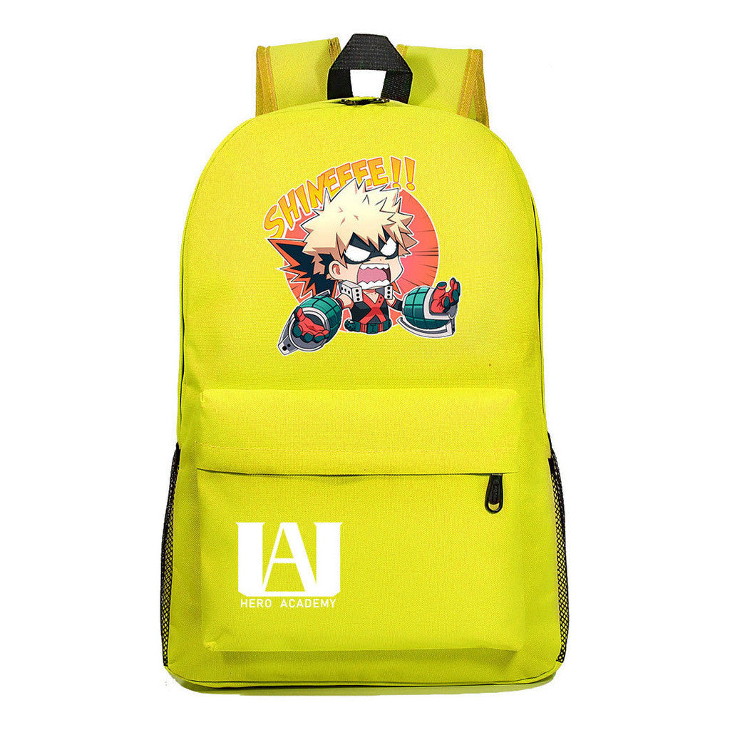 Cartoon Fashion Anime My Hero Academy Printed Youth Student Backpack Men's And Women's Leisure Backpack