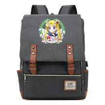 Beautiful Girl Warrior Youth Student School Bag Usb Men's And Women's Leisure Backpack