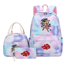 Naruto Girls School Bag Lunch Bag Three Piece Set Backpack Set