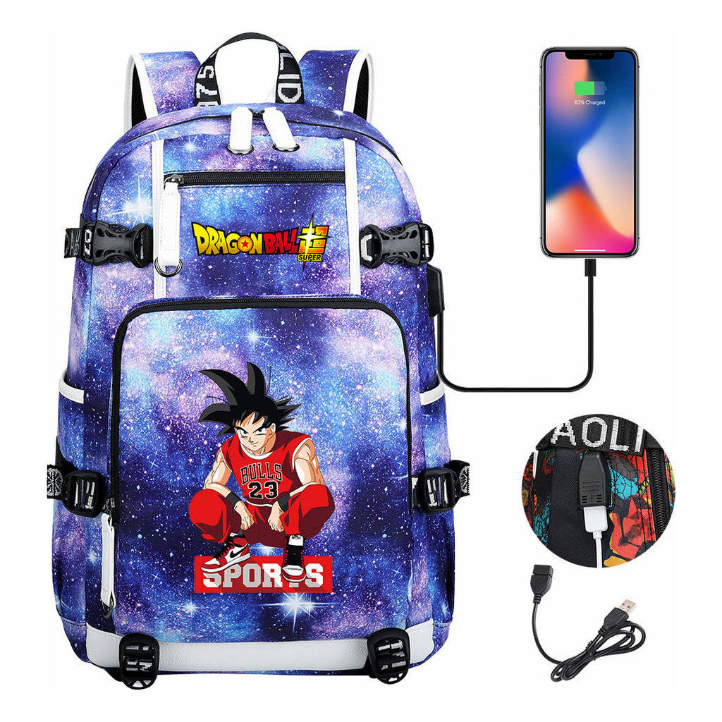 Usb Large Capacity Youth Student Backpack For Men And Women's Leisure Travel Backpack