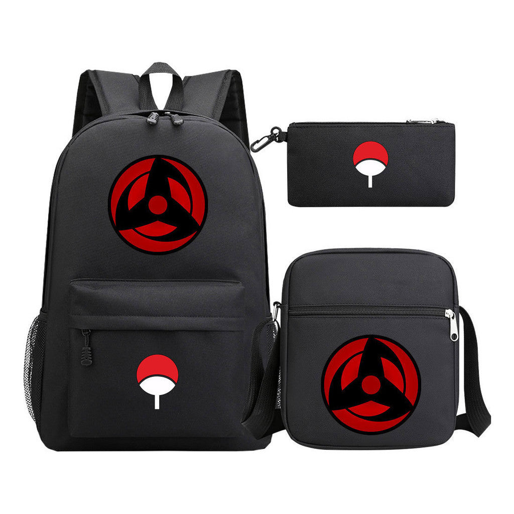 Naruto Starry Sky Youth School Bag Three Piece Set For Boys And Girls Backpack Set