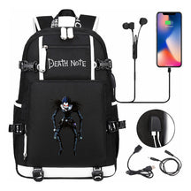 Death Note Usb Large Capacity Youth Student Backpack Men's And Women's Leisure Travel Backpack