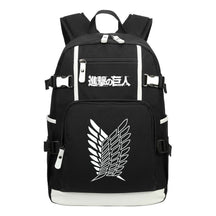 Giant Winged Soldier Captain Of Anime Attack Student Backpack, Leisure Travel Backpack