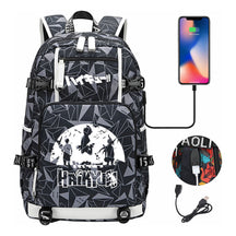Volleyball Youth Usb Large Capacity Youth Student School Bag Men's And Women's Leisure Travel Backpack