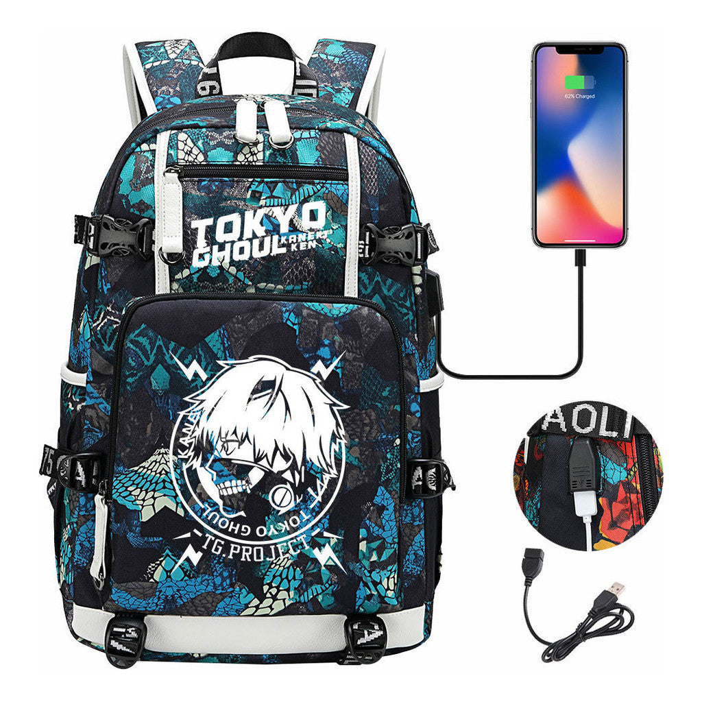 Usb Large Capacity Youth Student Backpack For Leisure Travel Backpack