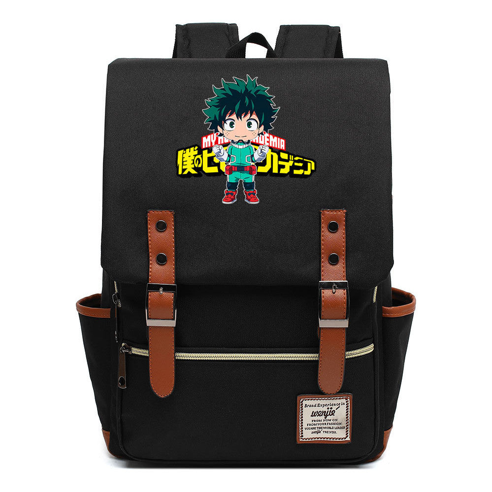 Anime My Heroes Academy Printed Youth Student Backpack Leisure Classic Backpack