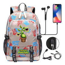 Monster Concert Printed Student Backpack Usb Leisure Backpack