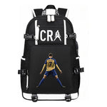 Football Star Cristiano Ronaldo Printed Youth Student Backpack Leisure Travel Backpack