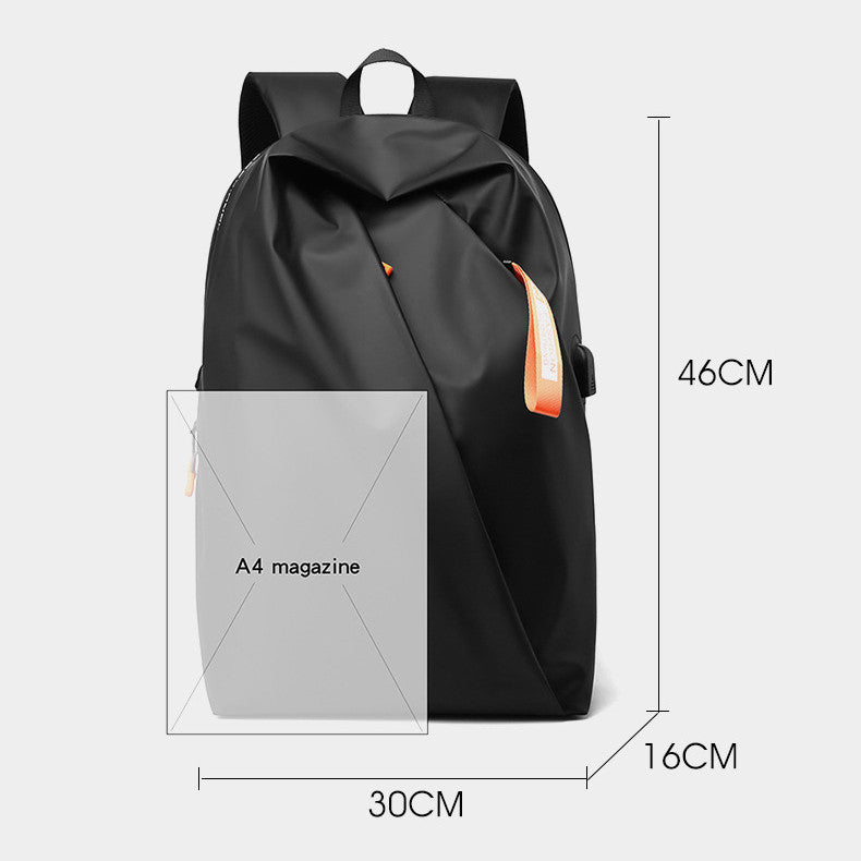 Usb Backpack, Casual Travel Bag, Large Capacity, Minimalist Backpack, Lightweight