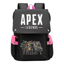 Apex Hero Print Usb Charging Cap Head Style Student School Bag Casual Backpack