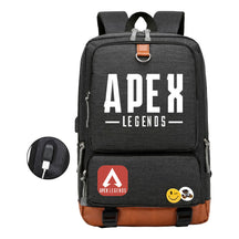 Apex Hero Print Usb Youth School Bag Travel Backpack