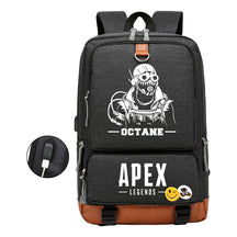 Apex Hero Print Usb Student Backpack Travel Backpack