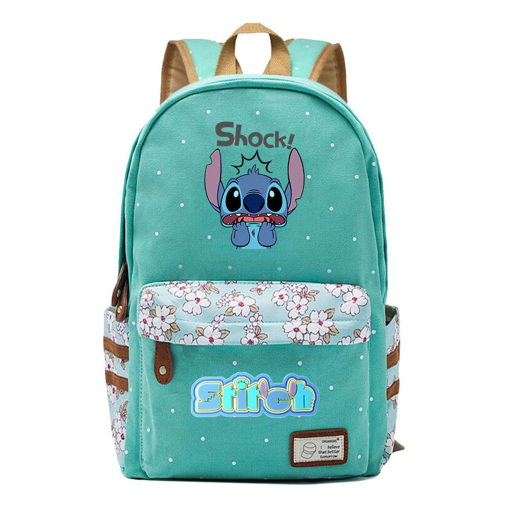 Interstellar Baby Stitch Printed Youth Student Backpack Casual Backpack
