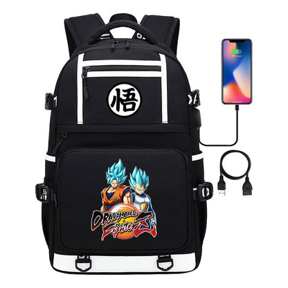 Manga Dragon Ball Usb Youth Student Backpack For Men And Women, Backpack For Leisure Travel