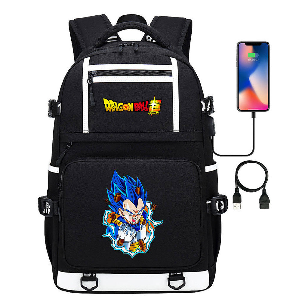 Seven Dragon Ball Usb Youth Student School Bag Men's And Women's Backpack Leisure Travel Bag