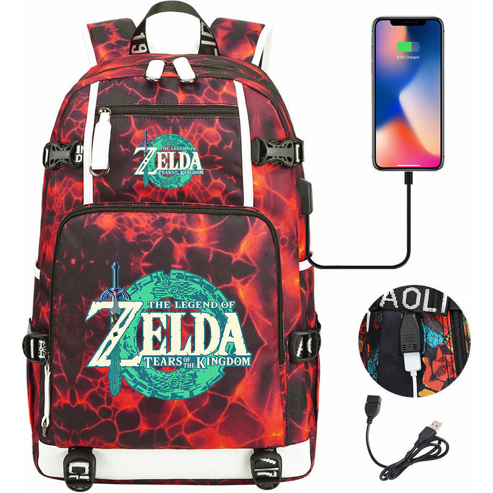 Printed Teenage Student Backpack For Men And Women's Leisure Travel Backpack